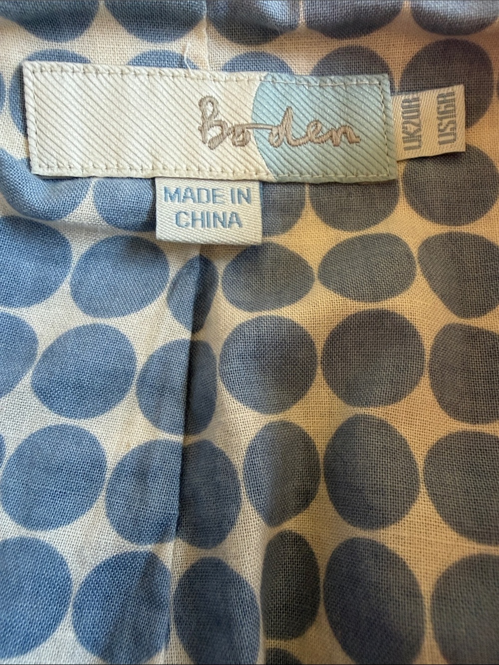 Boden Blue White Seersucker Blazer Jacket NWOT Size 10 Nautical Preppy - Picture 4 of 10